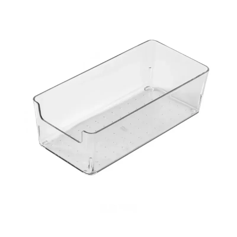

Drawer Organizer Bin Clear Stackable Fruit Food Jars Book Cosmetic Jewelry Storage Box Transparent Fridge Storage Bin Containers