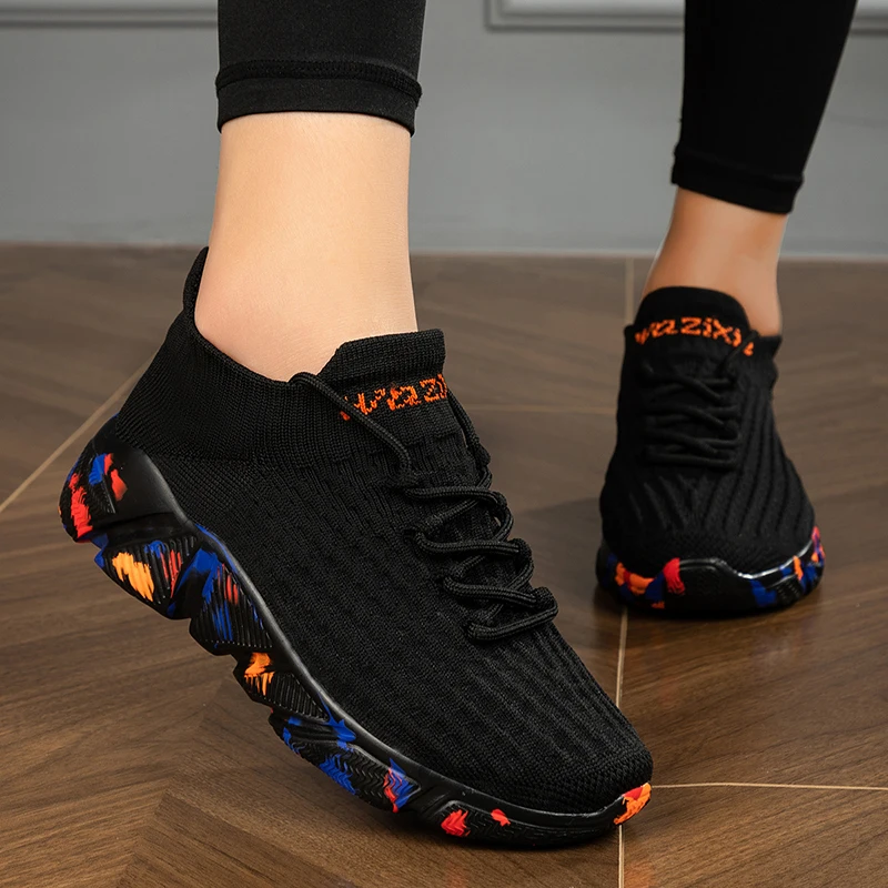 

Men Casual Sports Shoes Simple Comfortable Socks Fashionable Unisex Walking Shoes Breathable Running Shoes Sneakers Plus Size