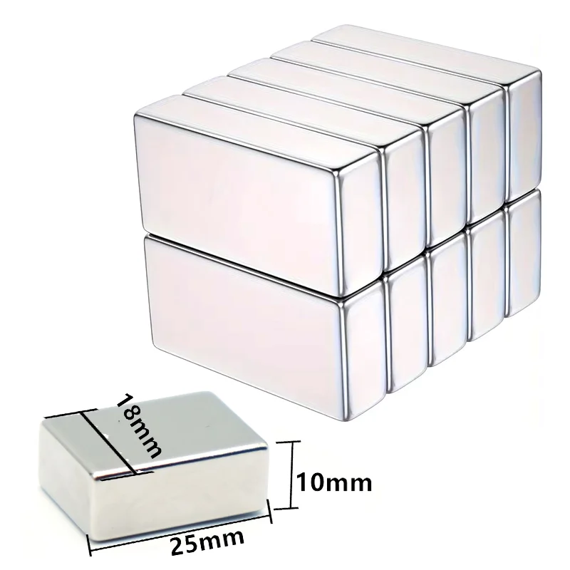 25x18x10 Square Fridge Magnets Block Multi-purpose Magnetic Hooks for Refrigerator DIY Building Scientific Crafts Office School