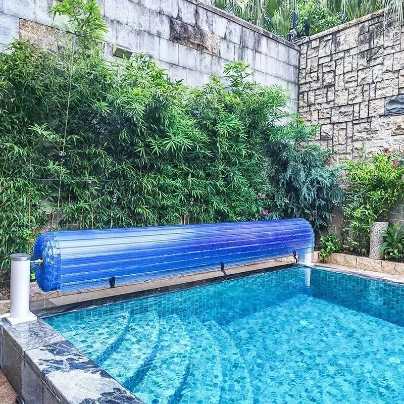 2026for Landy PC Motorized Retractable Pool Cover UV Resistant Easy Maintenance Outdoor Ground Swimming Pool Safety Cover
