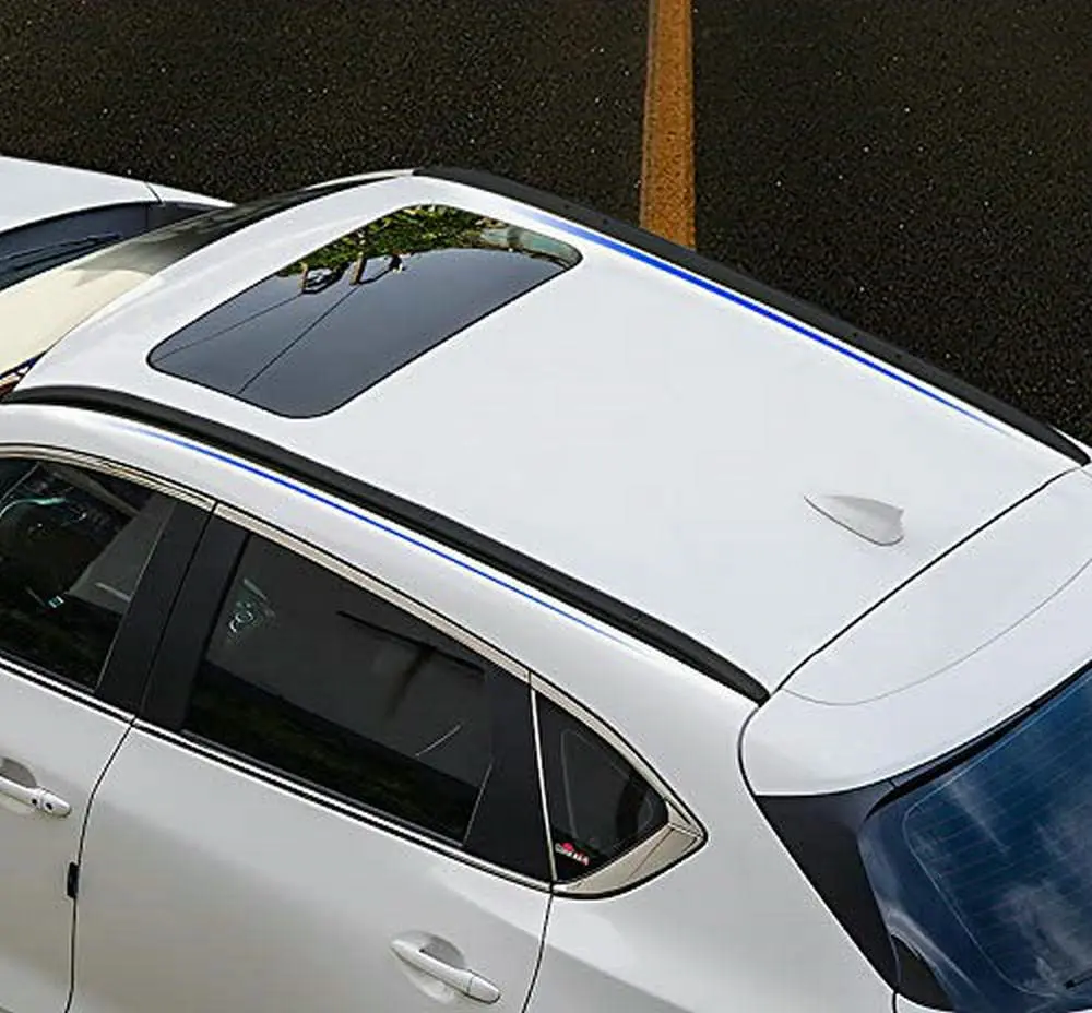 FTAPACCE 2PCS Aluminum Roof Rail Racks Fits for Mazda CX-5 CX5 2017-2023 Cargo Luggage Carrier (Black)