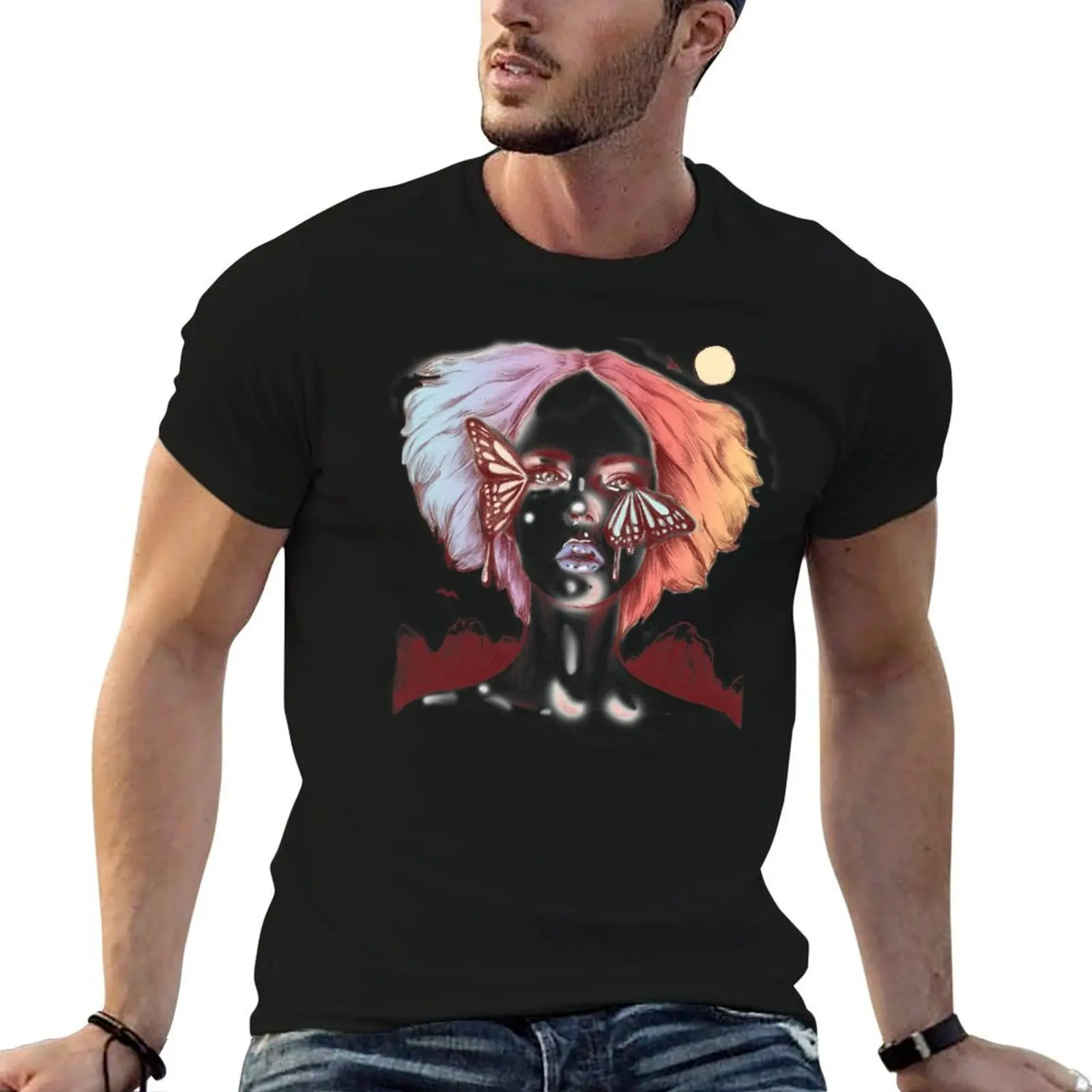 Watching the Life I Borrowed T-Shirt vintage graphic tee affliction shirts Men's t-shirt