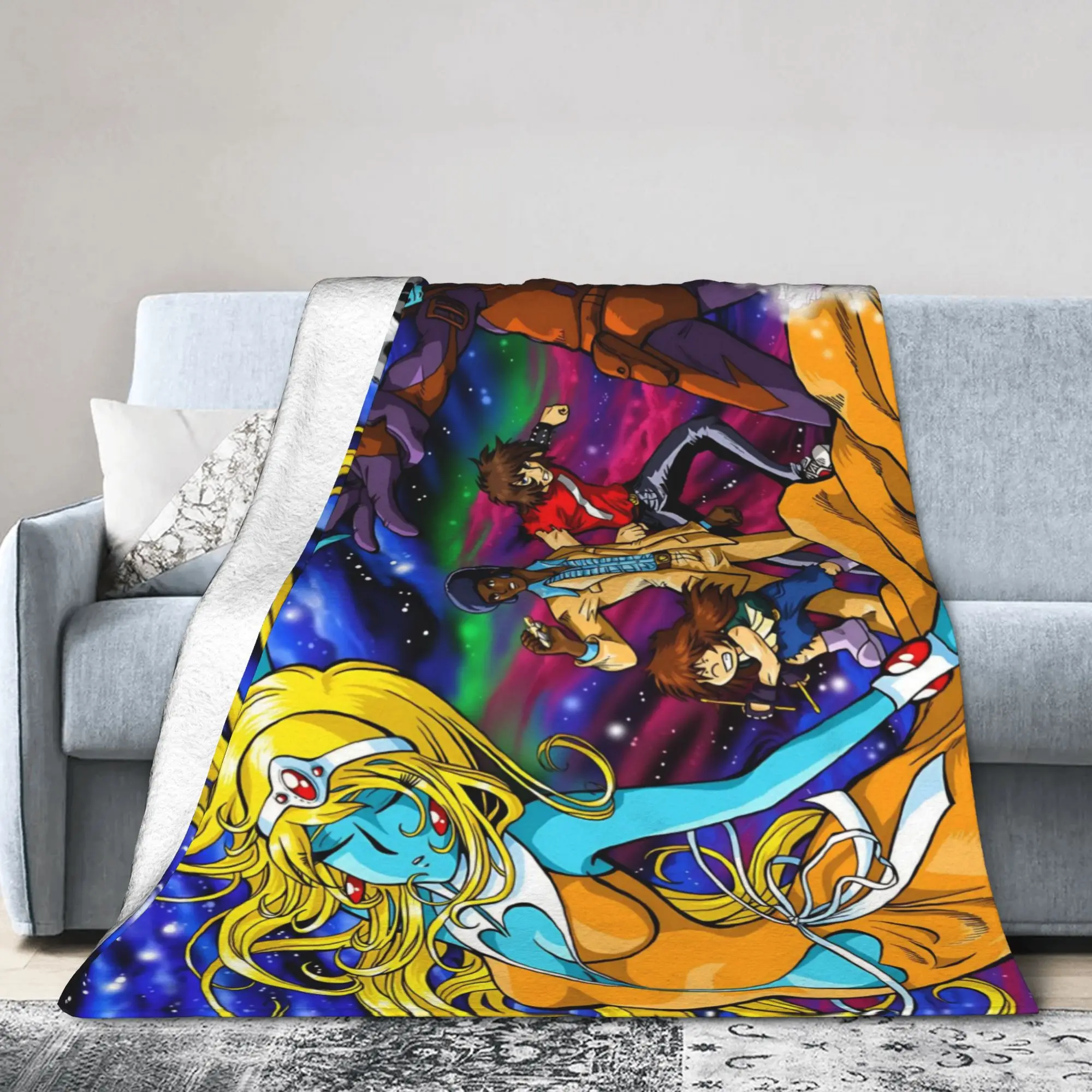 Stella Octave Arpegius Baryl Blanket Interstella 5555 Flannel Novelty Warm Throw Blankets for Bedspread Decoration