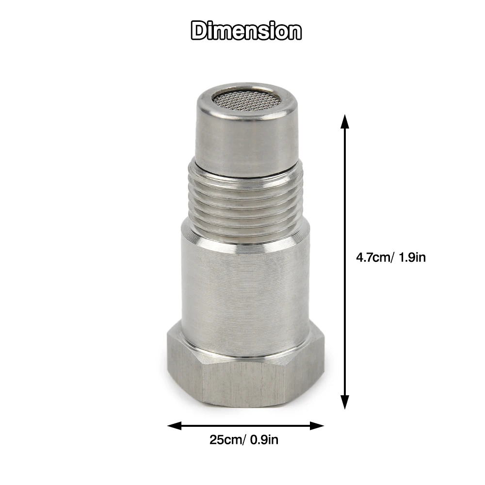 46.5*16.0*16.9MM Car Mini Oxygen Catalyst Sensor For Automobile  Silver Stainless Steel Durable Brand New Car Accessories
