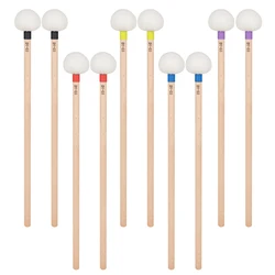 BY-03 Felt Drumsticks 1 Pair Felt Head Wood Handle Anti-slip Drum Sticks Essential Of Percussion Instrument Parts Accessaries