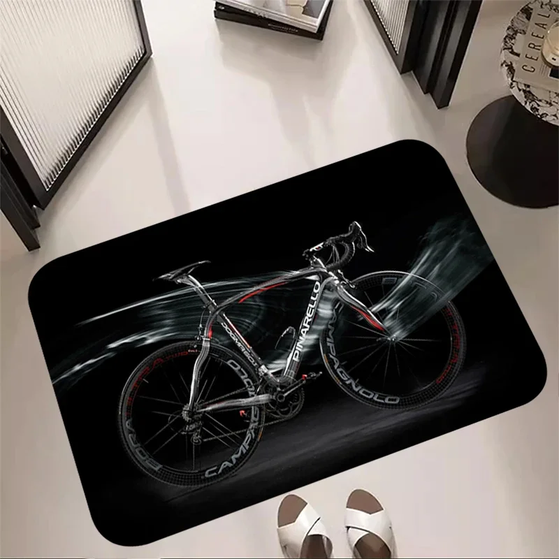 Hallway Carpet Pinarello Bedroom Mat Doormats Non-slip Bicycle Kitchen Bike Floor Mat Flannel Living Room Decor Bathroom Rugs