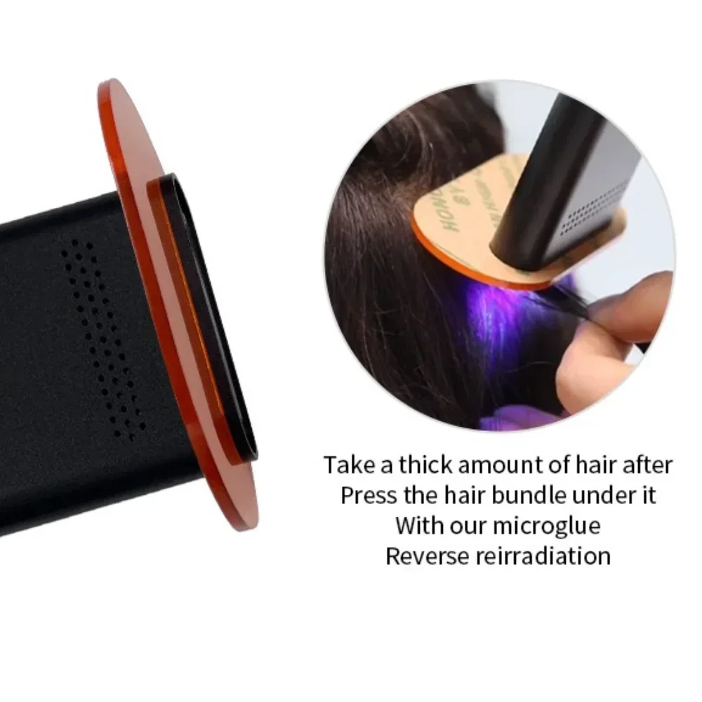 Handheld V Light Hair Extension Tool Glue Quick Drying Beauty Salon Fast Grafting Invisible without trace UV curing Light