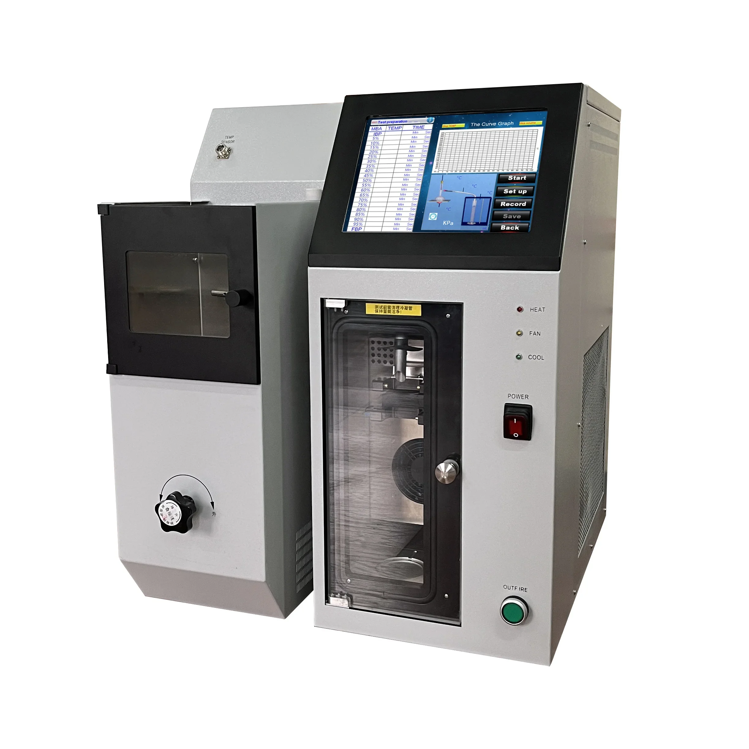 Aparelho de destilação elétrica PUSH PS-100Z Astm D86