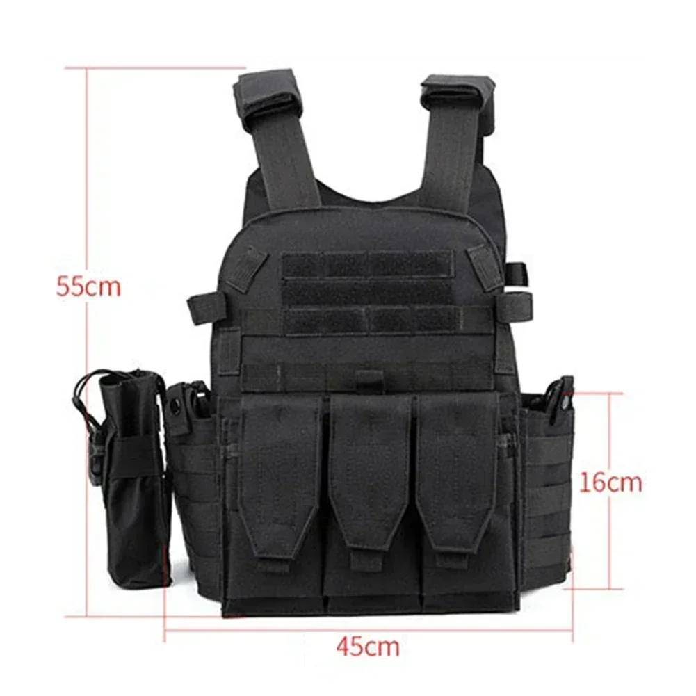 

Molle Tactical Vest Plate Carrier Military Body Armor Combat Army Hunting Wargame Airsoft CS GearPouch Pouch