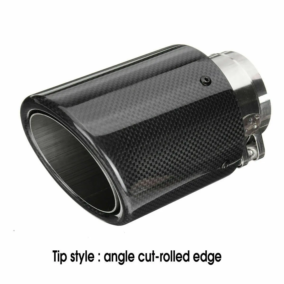 

1PC Universal Carbon Fiber Car Exhaust Tail pipe Muffler Tube For Mazda CX-5 cx-4 cx-3 Axela ATENZA Suitable for many car models