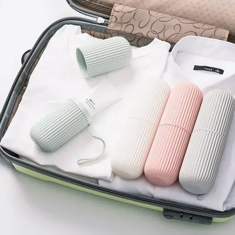 Travel Portable Toothpaste Toothbrush Holder Case - Protect Storage Box for Camping Dirt And Damage Prevention