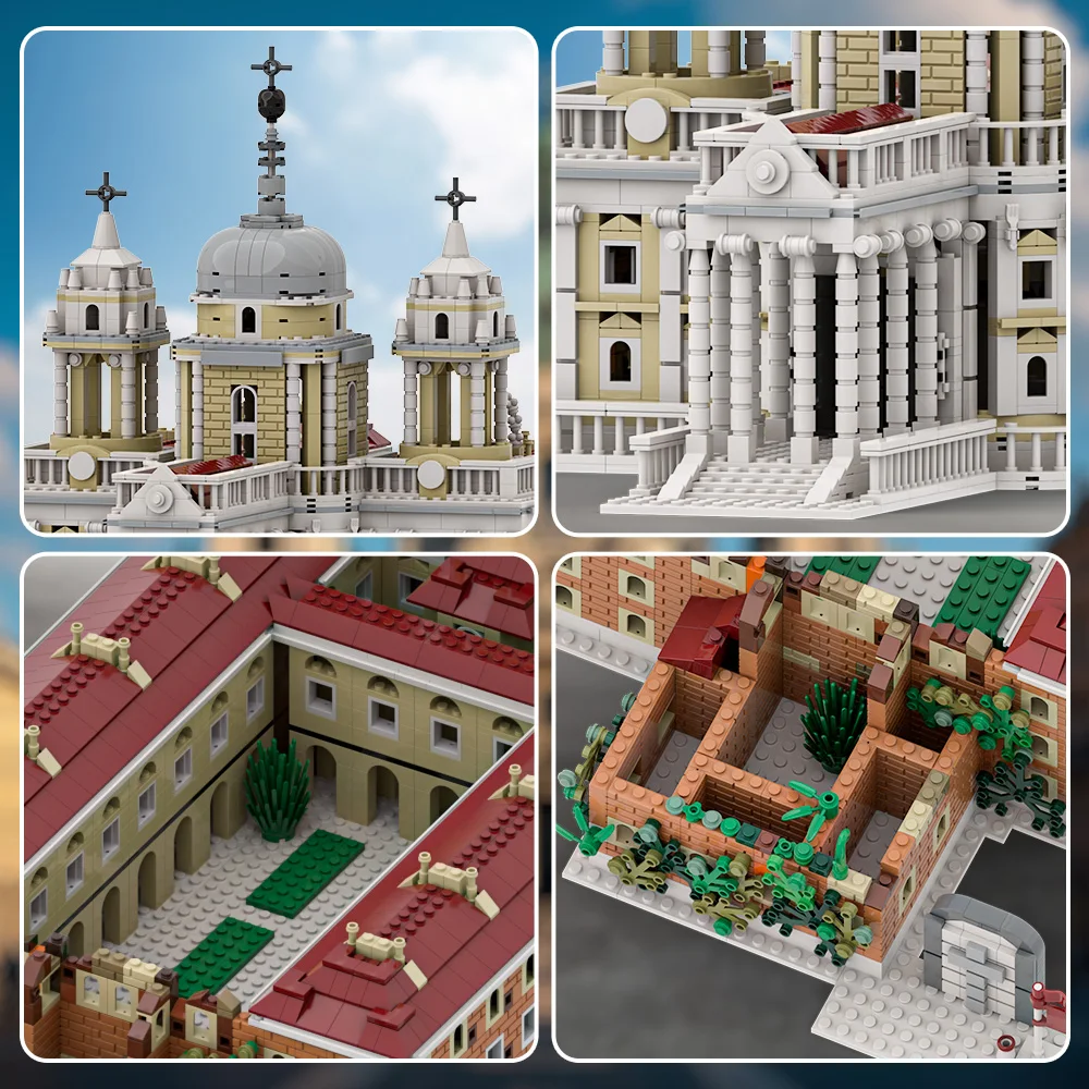 Gobricks MOC Basilica di Superga bloques de construcción modulares modelo Italia Basilica di Superga arquitectura ladrillos montaje juguetes regalos