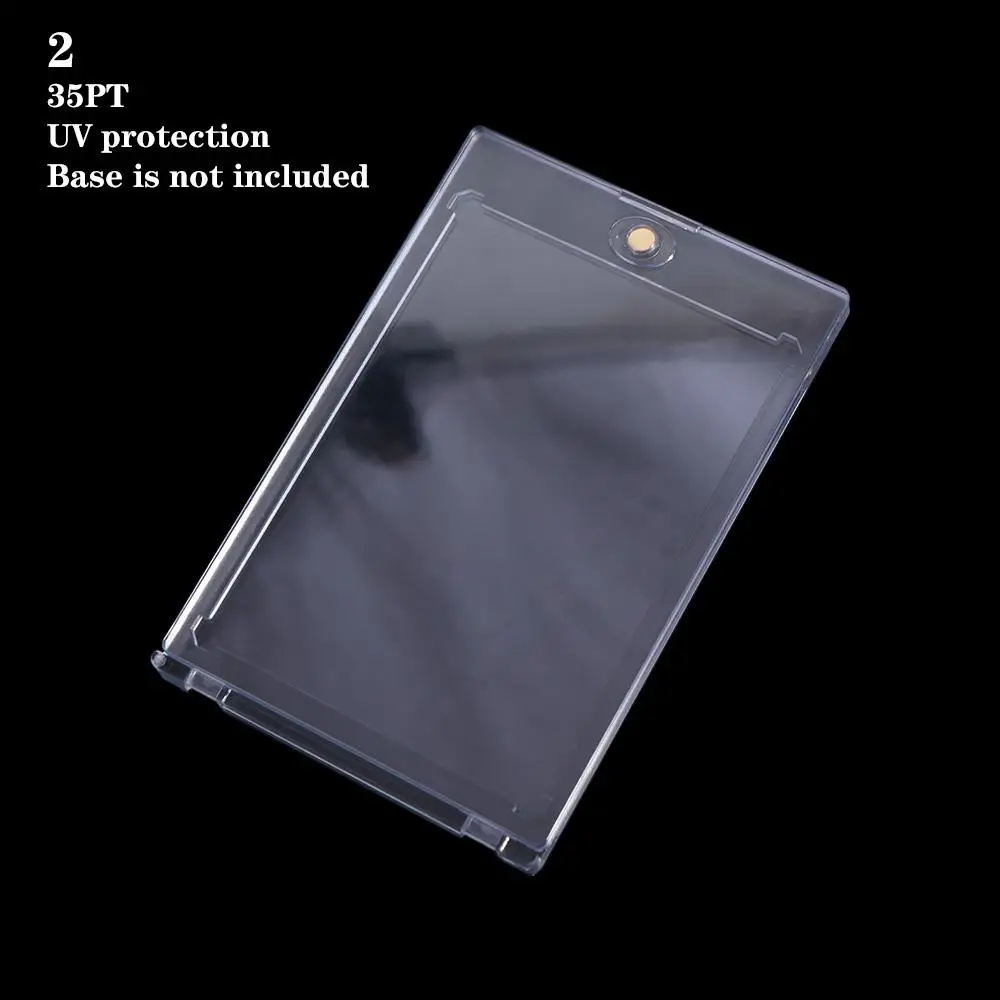 

35PT Magnetic Card Holder Hard Plastic Acrylic Sports Star Cards Case Clear UV Prevention Cards Protectors Sports Trading Card