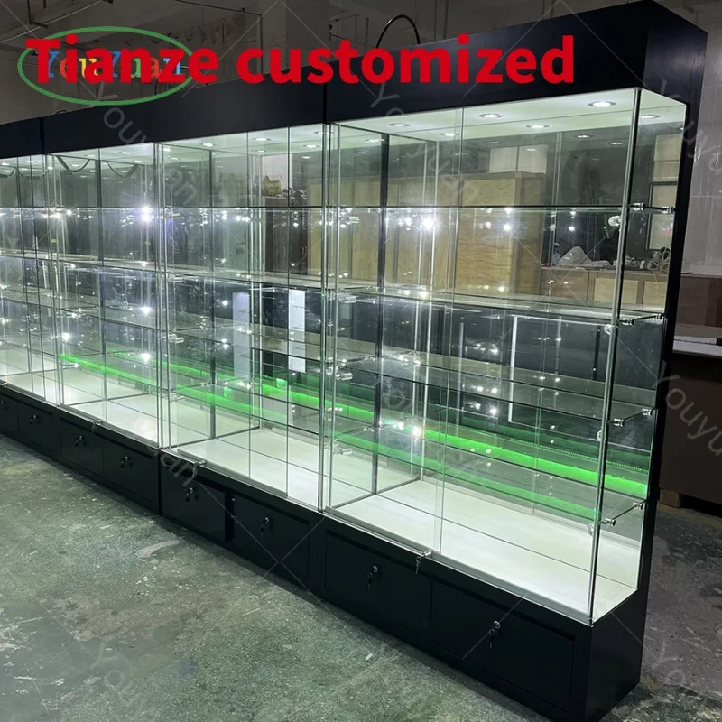 

(customized)All Needs Collectors Glass Showcases Dispensary With Shopping Display Counter Grocery Store