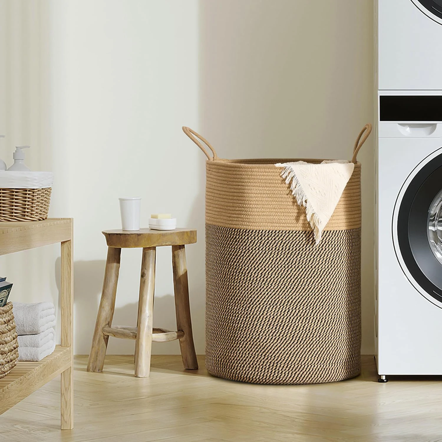 Large Storage Basket Tall Wove - Baby Nursery Basket ulasan dan harga