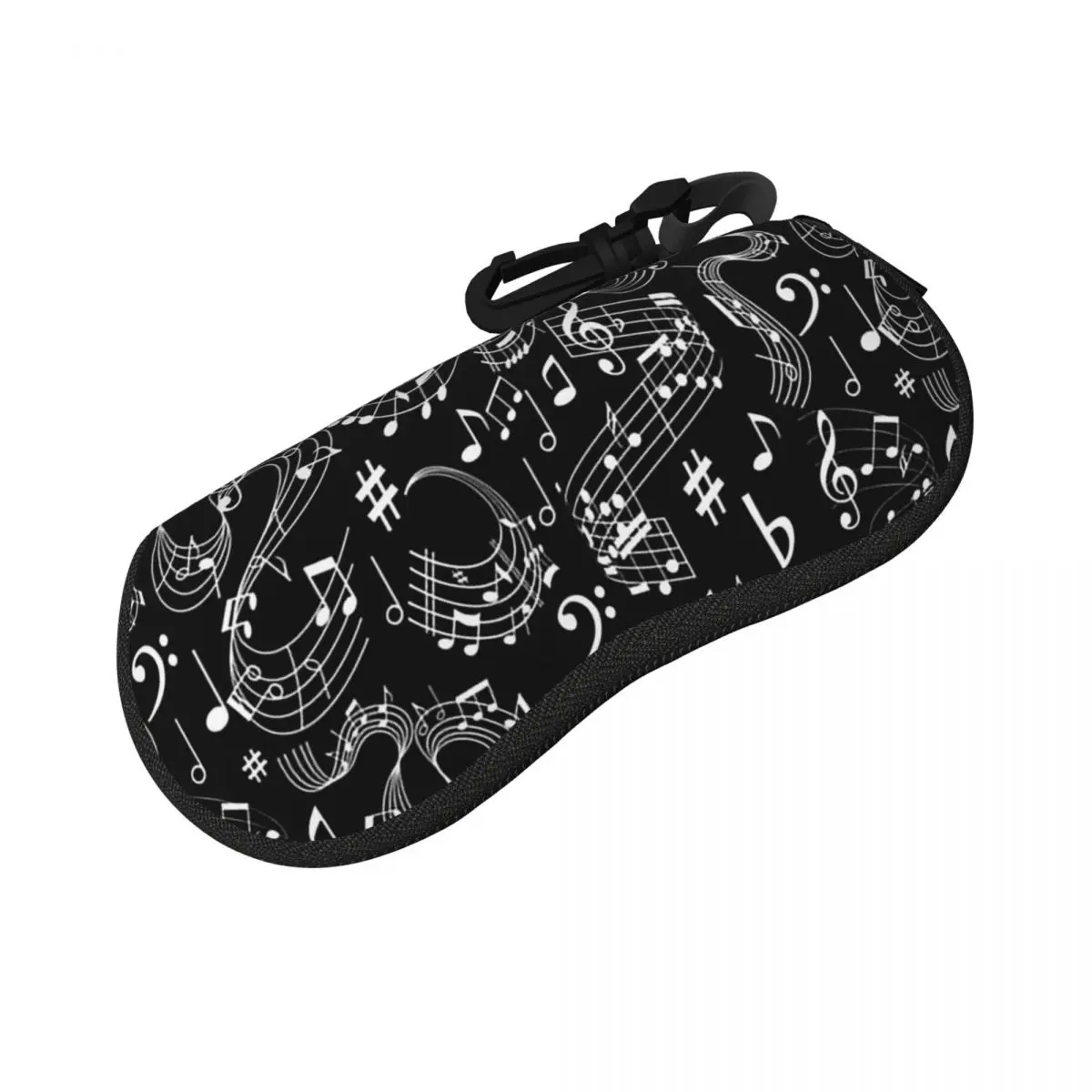 الموسيقى، النوتات الموسيقية شل نظارات حالة النظارات الشمسية الواقية مربع النساء الرجال لينة حقيبة النظارات الحقيبة