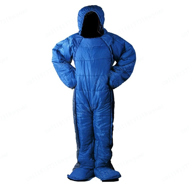 Humanoid walking camping camping going out outdoor sleeping bag hospital watch vigil temporary rest human mummy sleeping bag