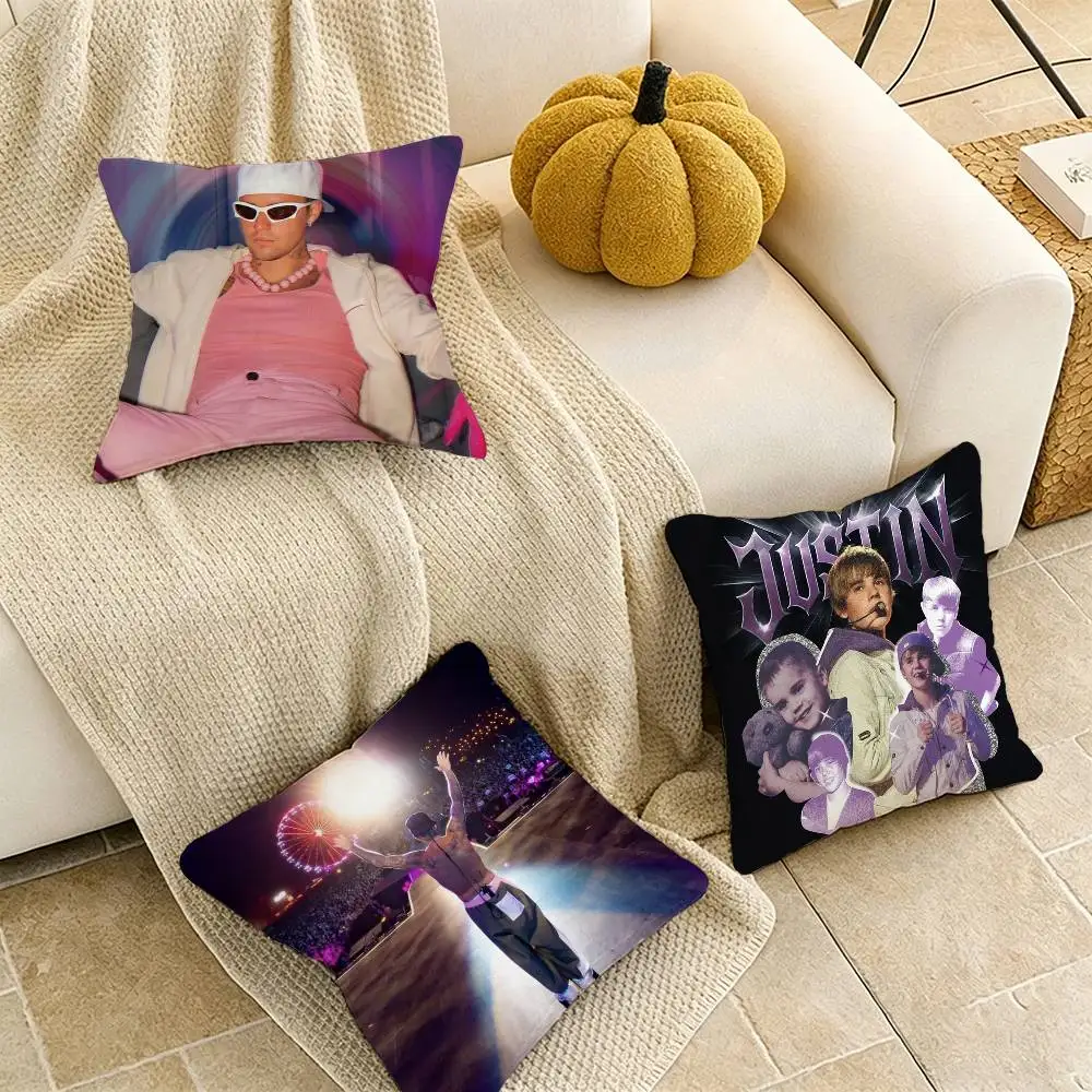 

J-Justin Bieber Coachella Pillow Case Cushion Cover Throw Pillow Case For Car Sofa