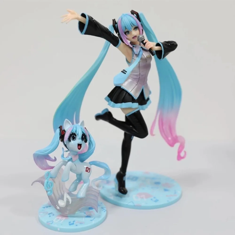 20-22cm Anime My Little Pony Figur Twilight Sparkle/Rainbow Dash/Apple Jack/Hatsune Miku Actionfiguren PVC Sammlerstück Geschenk – Detail 4