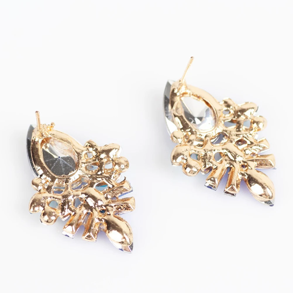 

Water Drop Earrings Temperament Geometry Women Gem Rosy Droplets Small Fresh Style