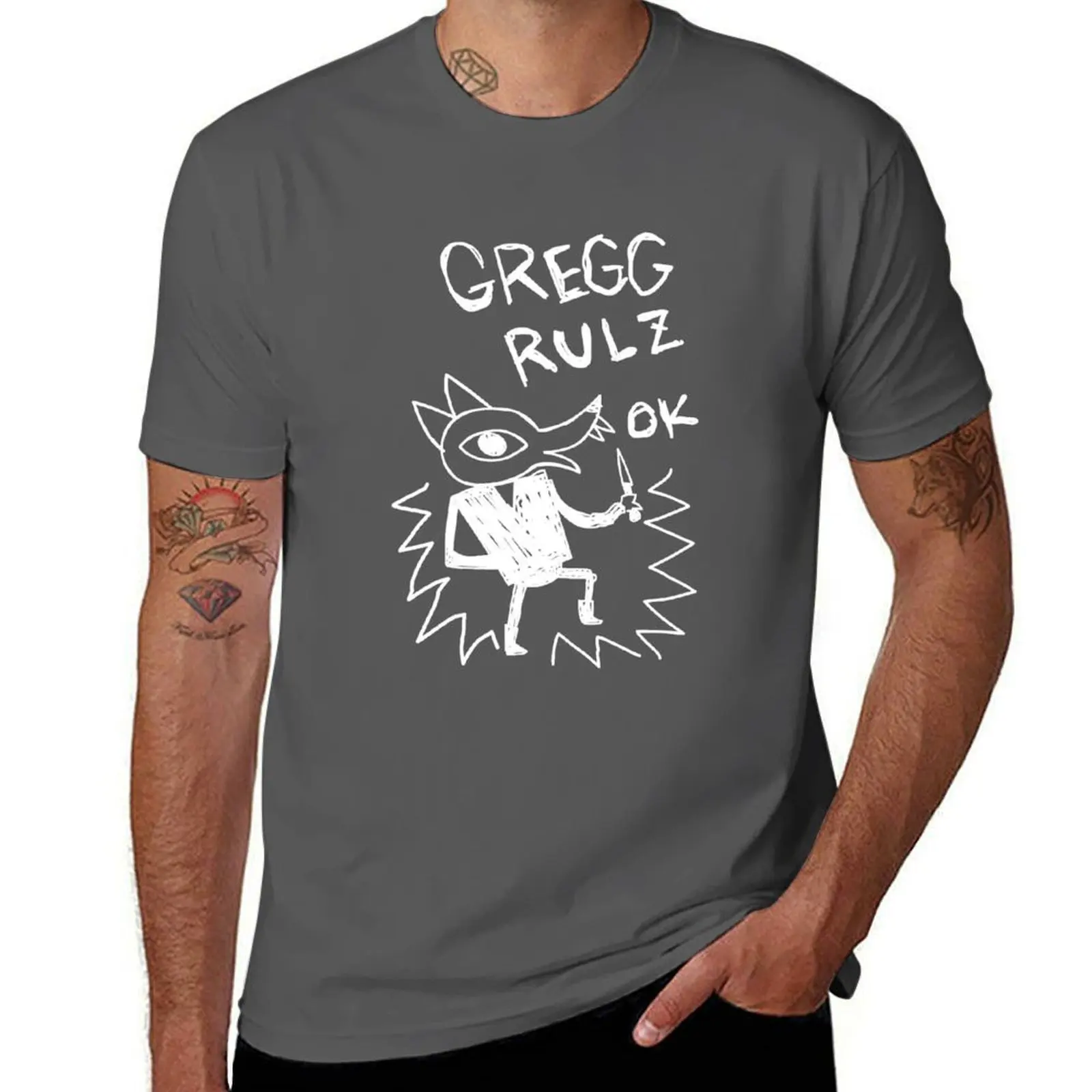

Gregg Rulz Ok T-Shirt Street Art Print Tee Shirt