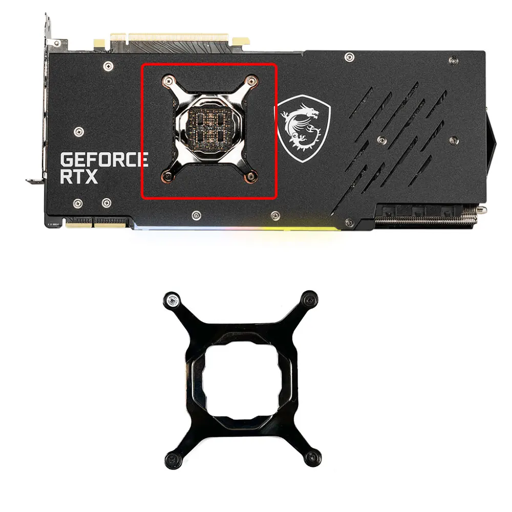 Вентилятор охлаждения для MSI RTX3060 3070 3080 3090 GAMING TRIO 24G, кронштейн для крепления видеокарты, кронштейн для графического процессора