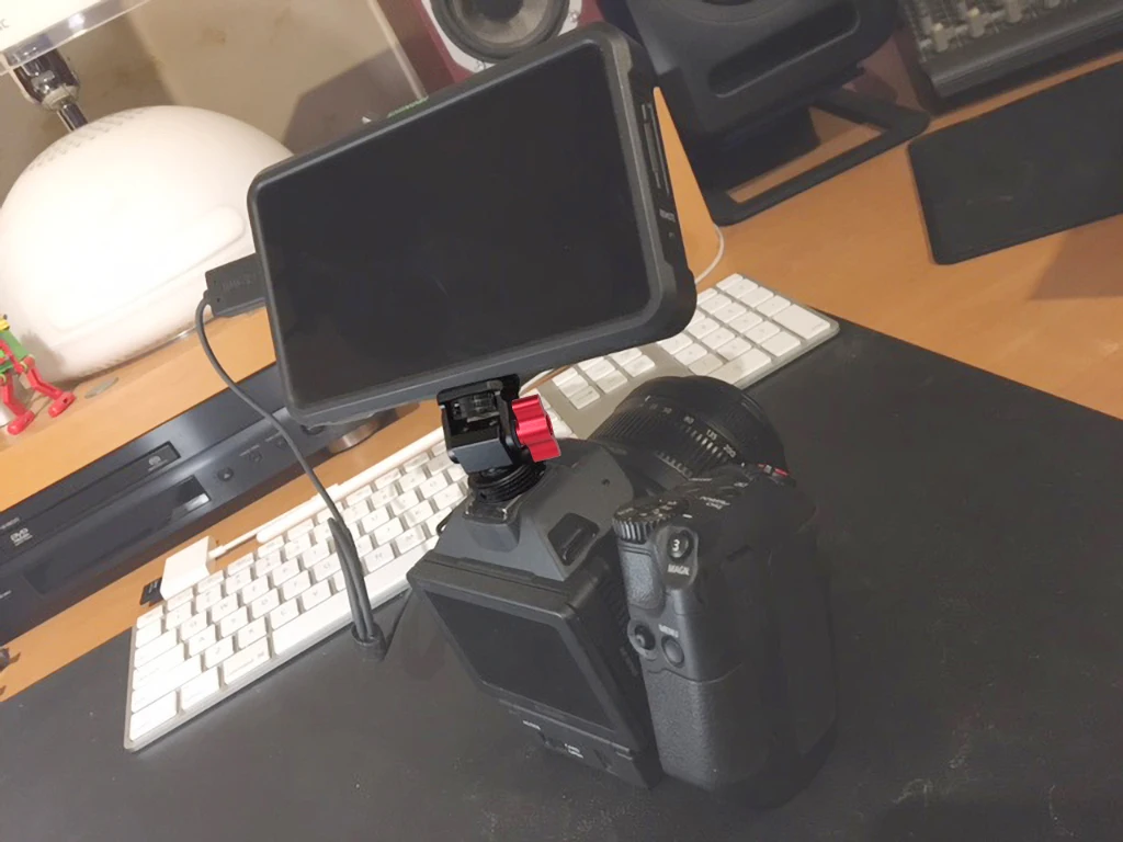 Monitorständerhalter, EVF-Halterung mit Kaltschuh, 1/4 Zoll Schraube, ARRI-Positionierungsstift, 3/8 Zoll Loch, für DSLR-Kamera, Feldblitzlichthalterung – Detail 25