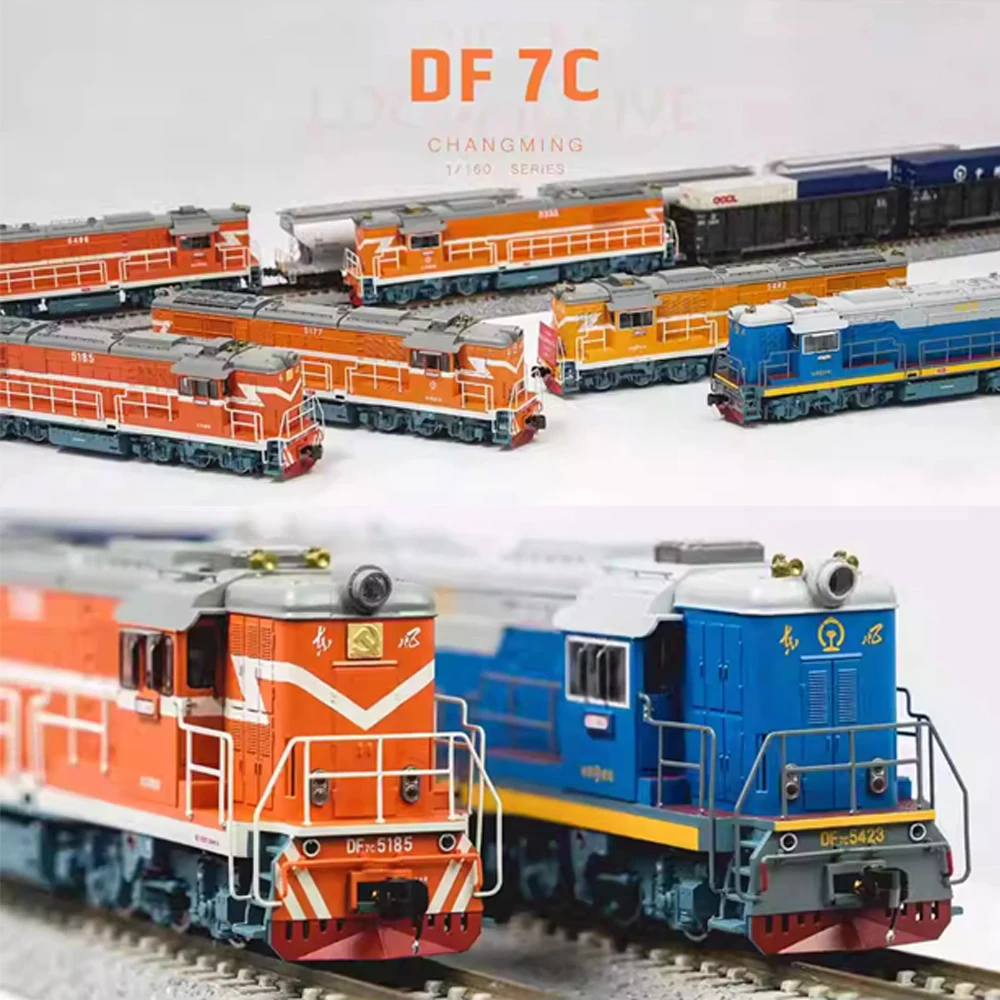 N type 1/160 DF7C Diesel Locomotive Train Model Simulation Model with Many Options for Collection Ornaments and Gifts for Aldult