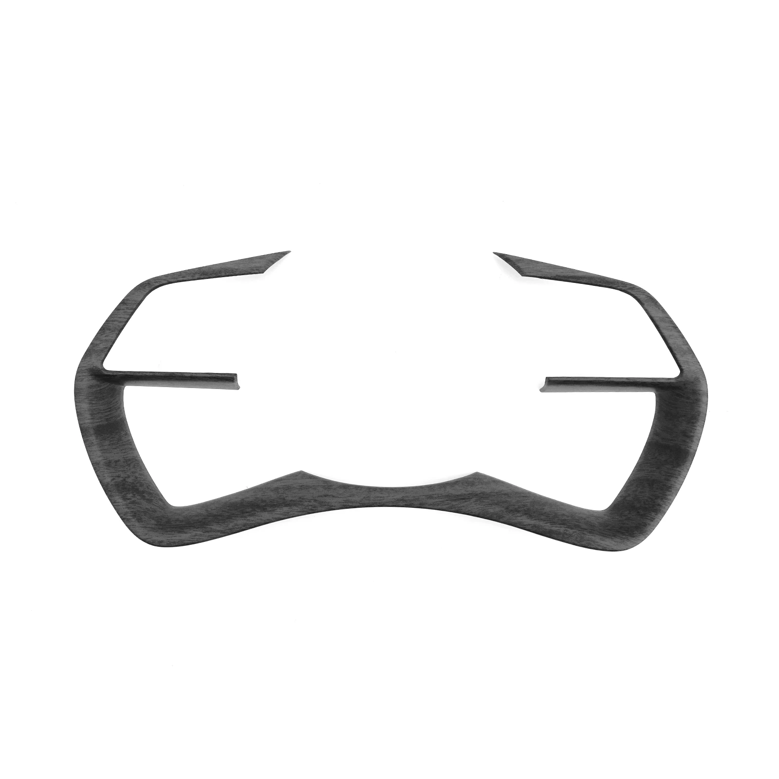 التصميم الداخلي للسيارة ألياف الكربون الخشب الحبوب المقود زر غطاء الإطار الكسوة لشركة هيونداي Staria 2021 2022 2023