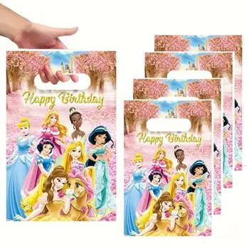 公主主題生日派對禮物袋,禮物包裝袋,白雪公主主題派對塑膠禮品袋,糖果禮品袋 10 最佳銷售 公主生日 - №2