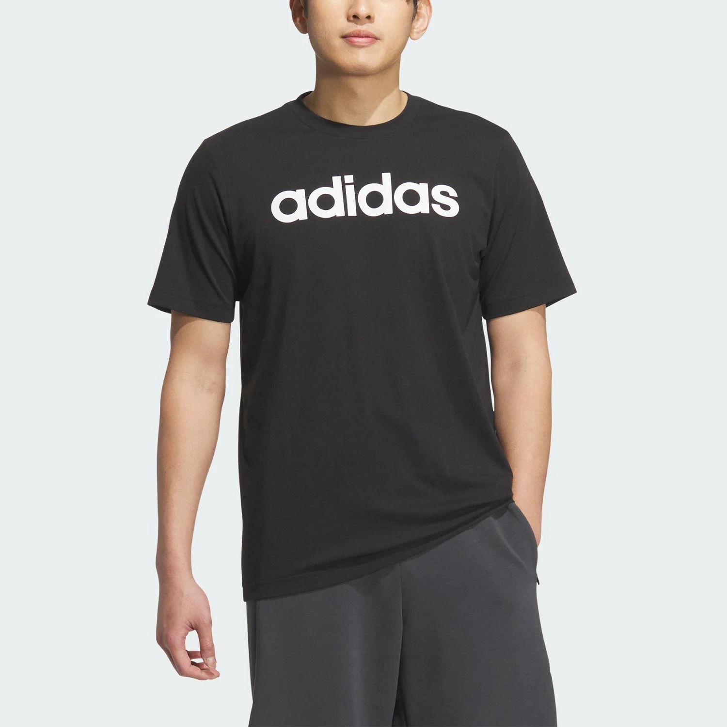 

Adidas Genuine 2025 летние мужские свободные трикотажные дышащие с короткими рукавами KA8336