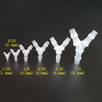 Y-Shaped Tee Joint Polypropylene PP Gas Oil Aquarium Plastic Hose Pagoda Joint Water Divider