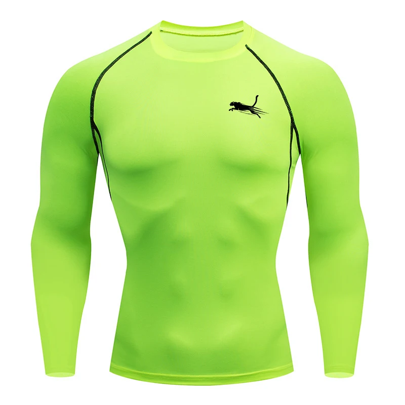 Men\'s Long Sleeves Fitness T-shirt Dry Fit Gym T-shirt Sportswear Spring And Autumn Outdoor Sports Running Tees Tops For Men