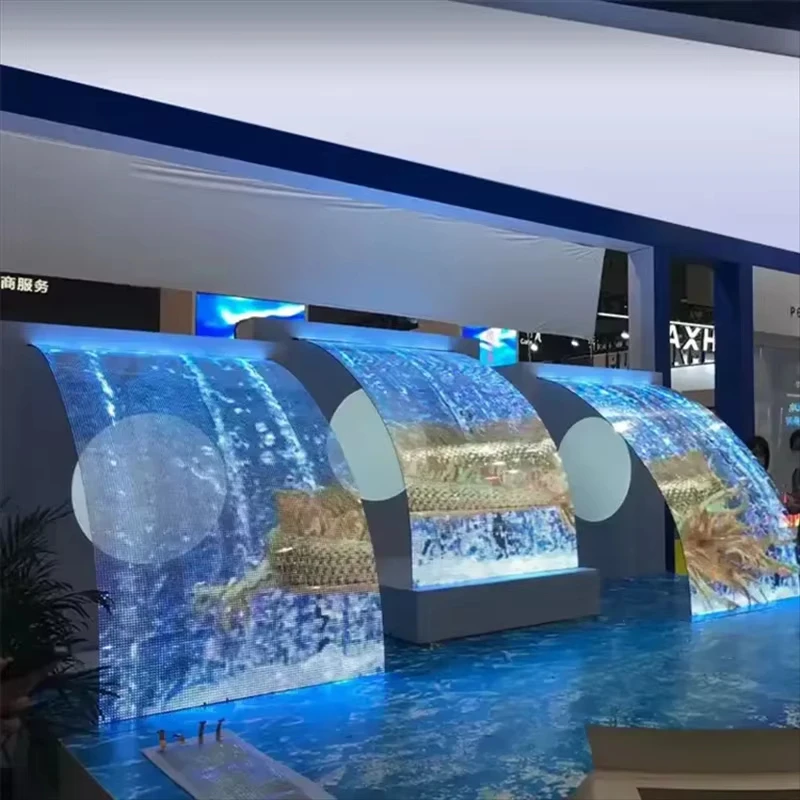 Filme invisível do diodo emissor de luz da malha da transparência 95% PCB conduziu a tecnologia da malha dos edifícios da fachada Filme LED transparente