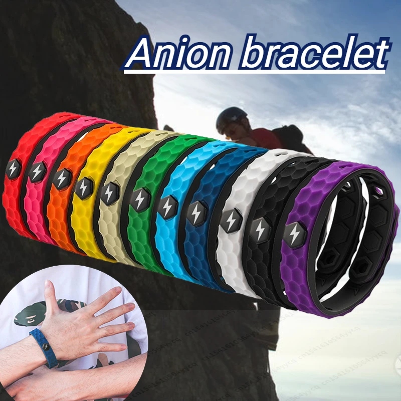 Wireless Anti-static Bracelet Balance Negative Ion Energy Sports Wristband Wrist Strap Human Body Anti-static Artifact 11 Colors