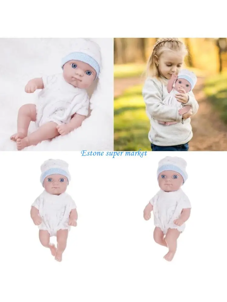 

090B Lifelikes Soft Baby Doll with Sleepwears and Hat Decoration for Children Over