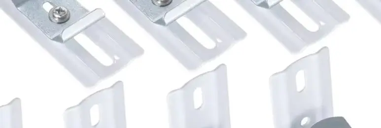 

8 Vertical Venetian Blind L-Shaped Brackets, 3-inch Long Venetian Blind Mounts, Metal Brackets, 0.1 X 0.1 X 0.1 Inches