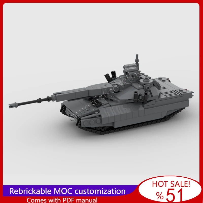 412 PCS MOC Lightweight Gigh Survivability Test Hstv-L Tank Model DIY Set Assembled Educational Creative For Children Toy Gifts