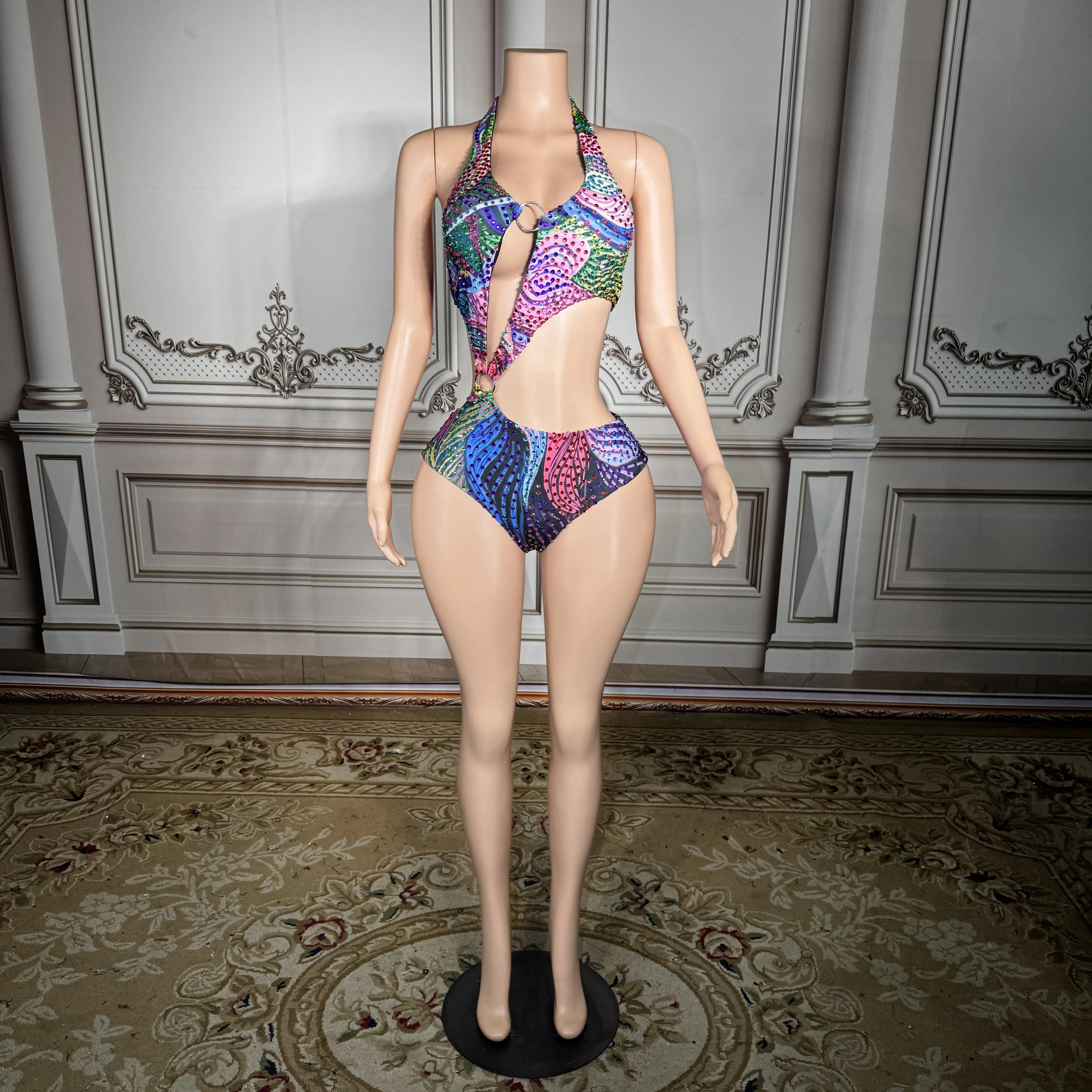 

Элегантный фиолетовый монокини ZD с цветочным принтом и кристаллами, на одно плечо, для женщин, сексуальный, для летнего отдыха у бассейна