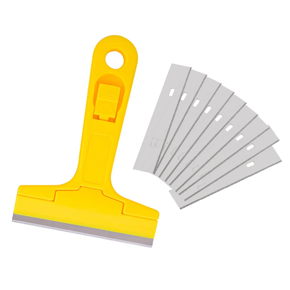 ALIWRAP Long Handle Metal Blade Scraper Vinyl Spatula Car Labels Stickers Remover House Cleaning Window Ceramic Glass Cleaner