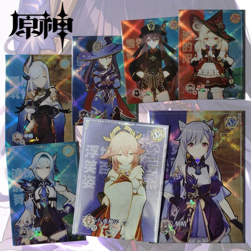 Play Katang Goddess Story SP card Chapter IV Raiden Shogun Yae Miko Keqing Tartaglia Jean boy collection Birthday Christmas gift