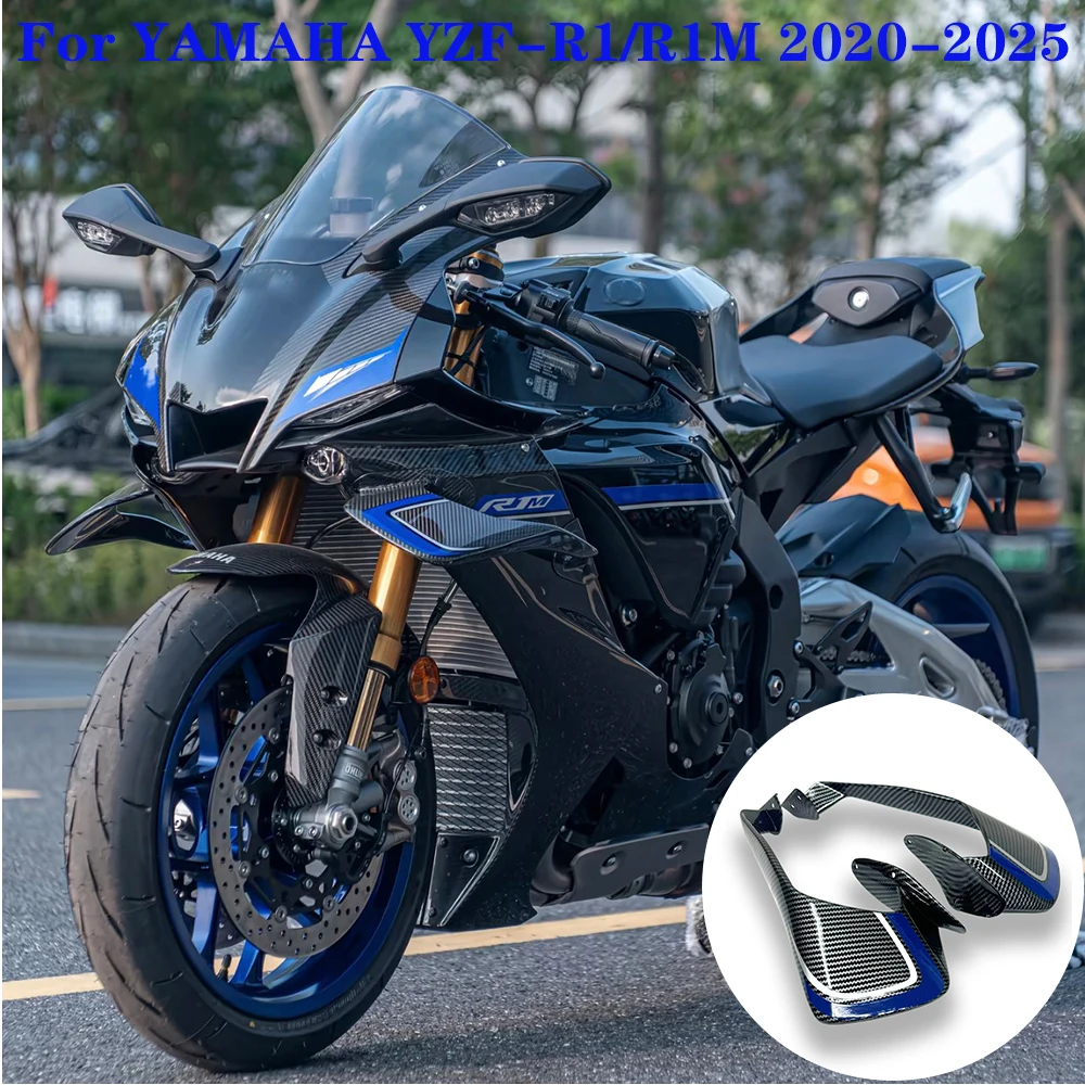 

NEW Motorcycle Fairing Fixed wing For Yamaha YZF R1 R1M 2020 21 22 2023 2024 2025 YZF-R1 Spoiler Winglet carbon abs High quality