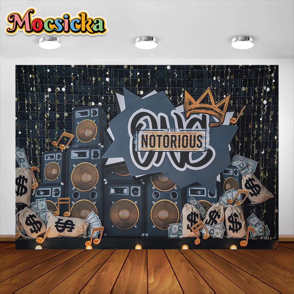 Mocsicka Photography Background Hip Hop Sound Graffiti Birthday Party Kids Portrait Decoration Background Photo Studio Banner