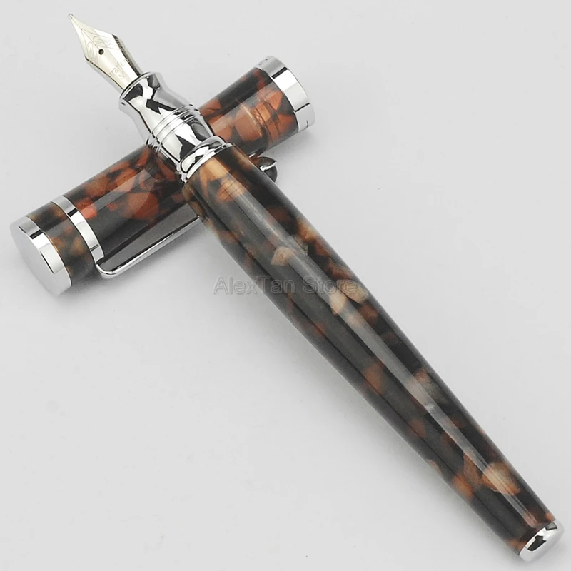 قلم حبر من السيلولويد الأنيق من Fuliwen، قلم هدية للكتابة على شكل ورقة القيقب من أوراق القيقب للوازم المدرسية المكتبية والمنزلية