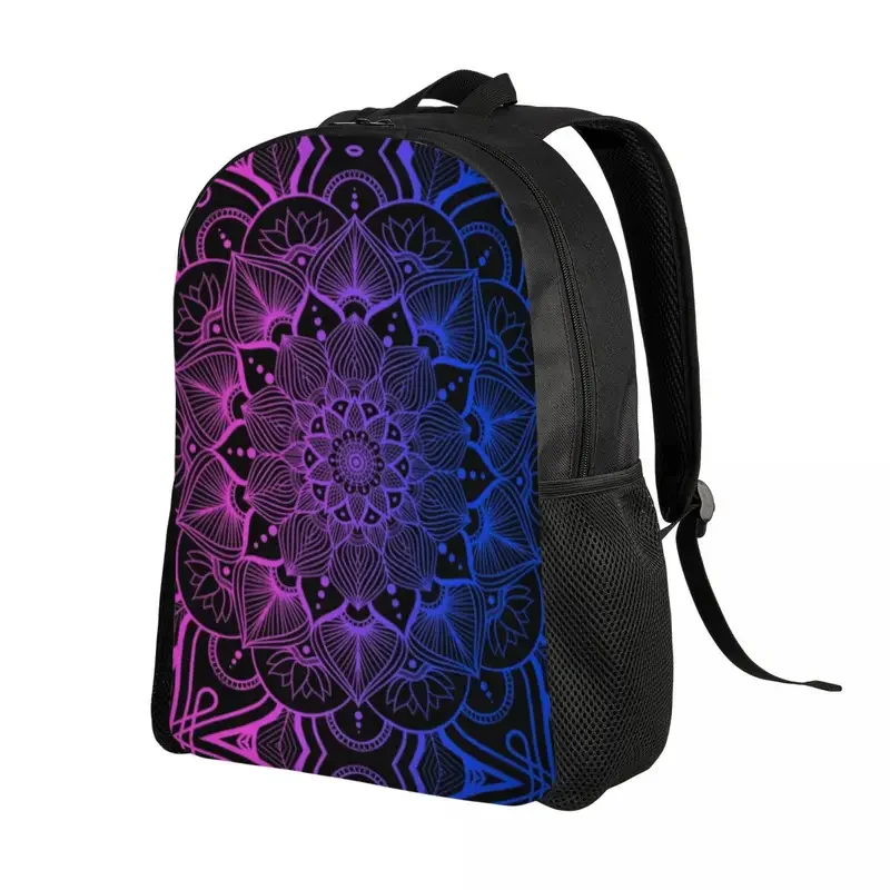 Personalized bisexual LGBTQ Mandala backpack women men basic bookbag for college school boho bags