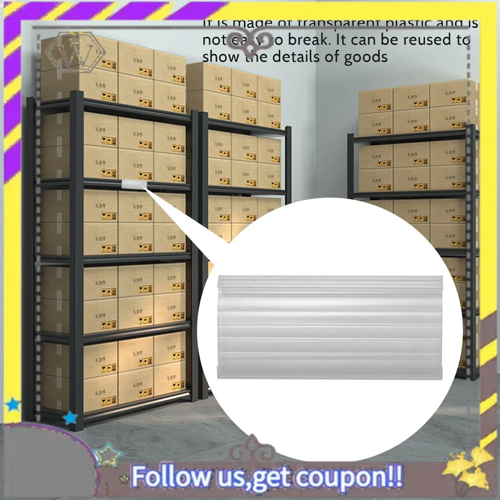 New Wire Shelf Label Holders, 30 Pack Plastic Wire Shelf Label Clips With Label Paper Removable Wire Rack Label Holder
