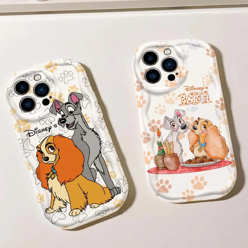 

The lady and the tramp Phone Case For Apple iPhone 16 16E 15 14 13 12 11 XR XS X Pro Max Plus Wave Oil Cover Soft Funda