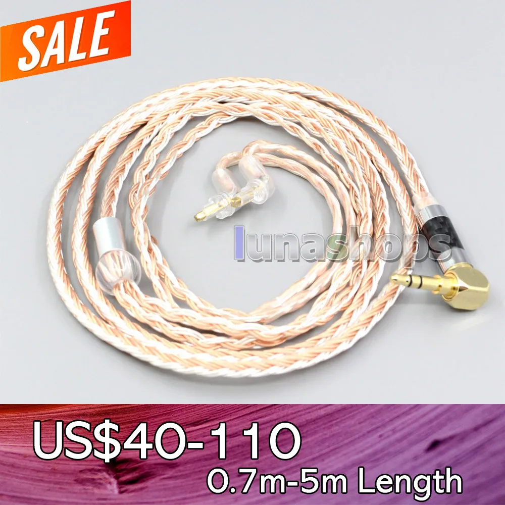 

LN006703 16 Core Silver Plated OCC Mixed Earphone Cable For Sony MDR-EX1000 MDR-EX600 MDR-EX800 MDR-7550