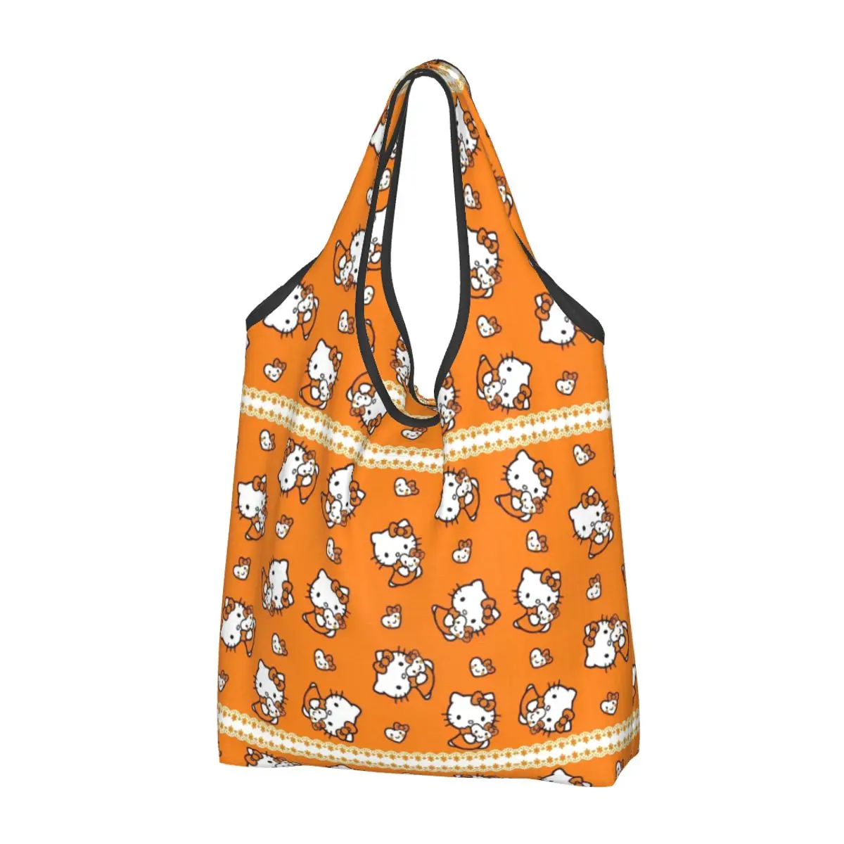 

Hello Kitty Shopper Bag My Melody Kuromi Cinnamoroll Handbags Women Designer Tote Bag Fun Cloth Streetwear Beach Bag