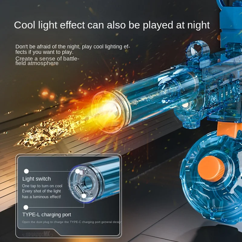 Adult Electric Water Gun Power Water Spray Automatic Suction Gun Summer Outdoor Beach